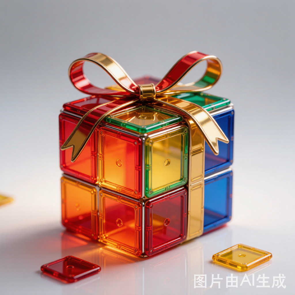 磁力片礼物盒特写